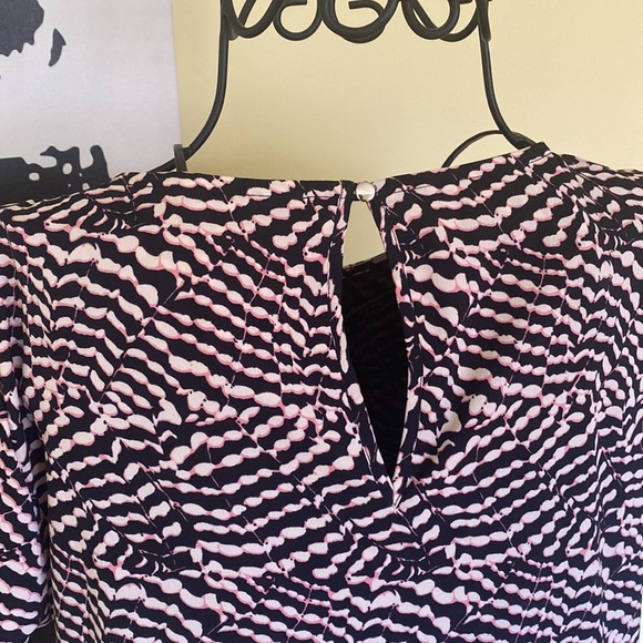 Sweet Black/PInk/Cream Print Dress by Soaked in Luxury - Size M - Picture 4 of 8